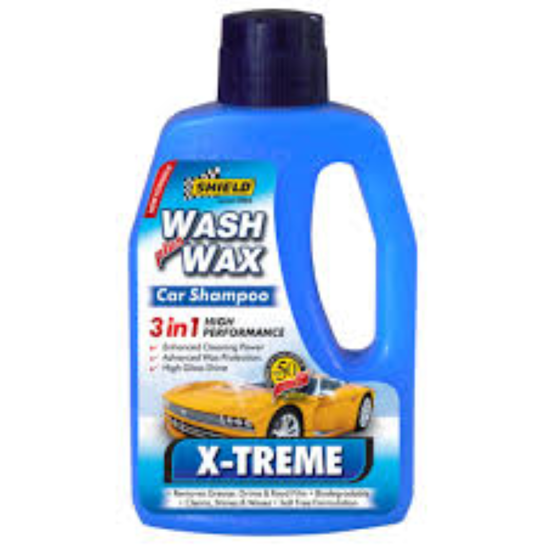 SHIELD X-TREME CAR SHAMPOO PLUS WAX 500ML